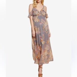 Jessica Simpson Sleeveless Ruffled Maternity‎ Maxi Dress Size M / NWT